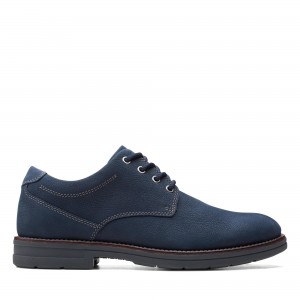 BANNING PLAIN NAVY TUMBLED NUBUCK