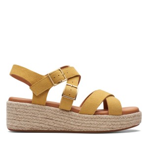 KIMMEI BUCKLE YELLOW SUEDE
